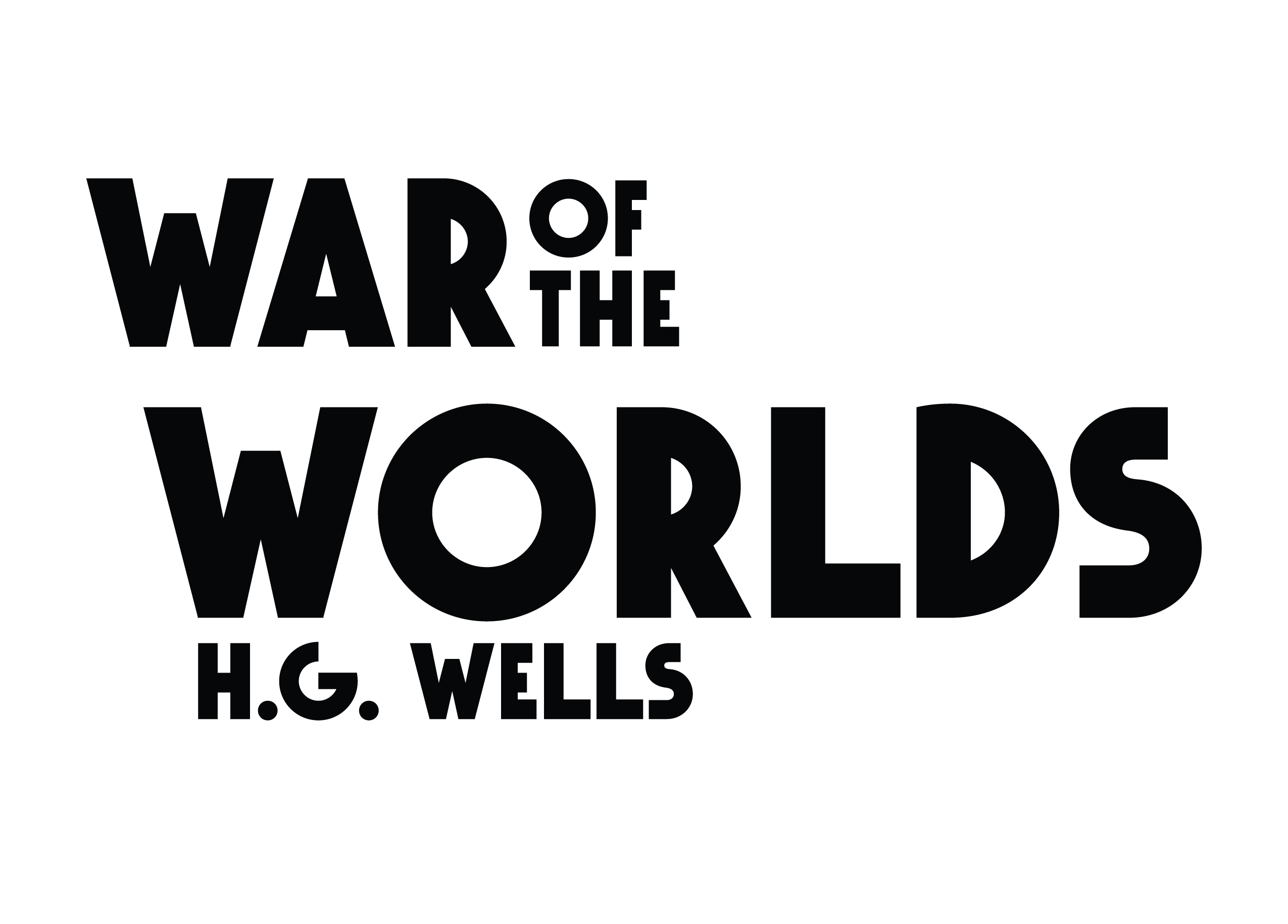 War of the Worlds logo black on white